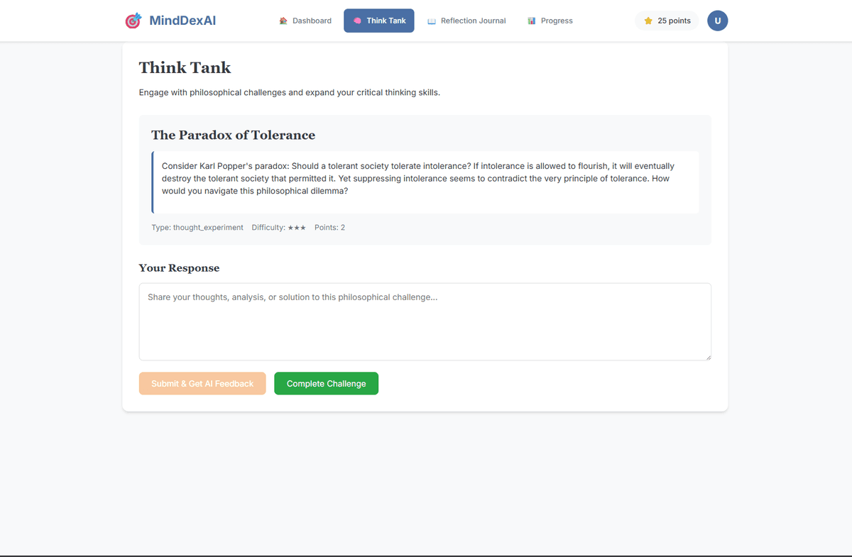 MindDexAI - Screenshot 2
