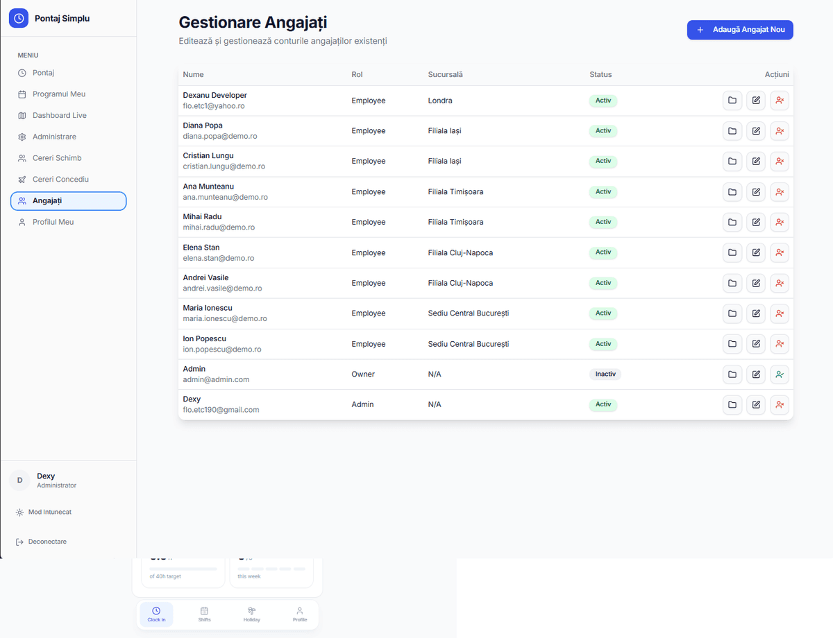 PontajPRO - Screenshot 3